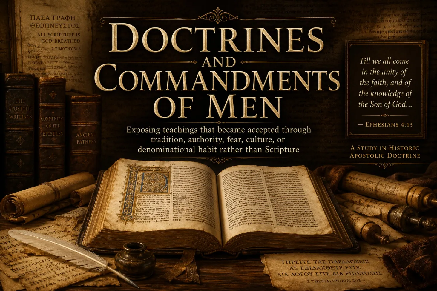 Doctrines and Commandments of Men study cover